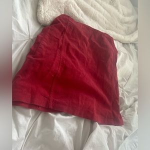 CUTE RED MINI SKIRT